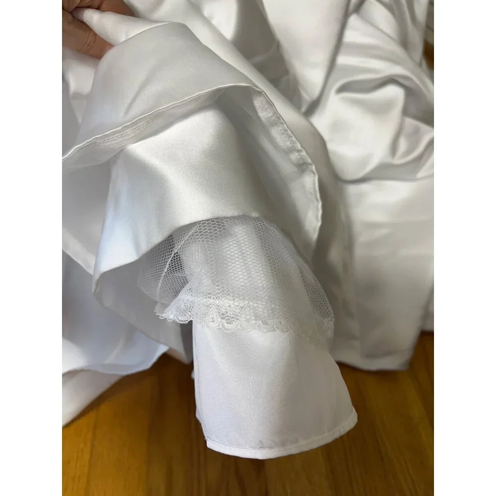 Maggie Sottero Imperial Gown Brielle Wedding Dress Strapless Bustle Train 12 - Picture 13 of 16